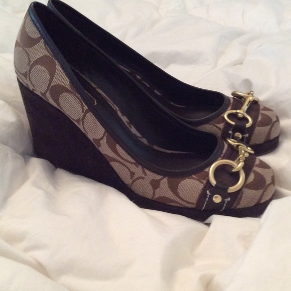 Coach Shoes - Like new Coach Wedges